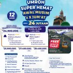 Umroh Super Hemat Awal Musim 12 Hari 2x Jumat Plus Thaif